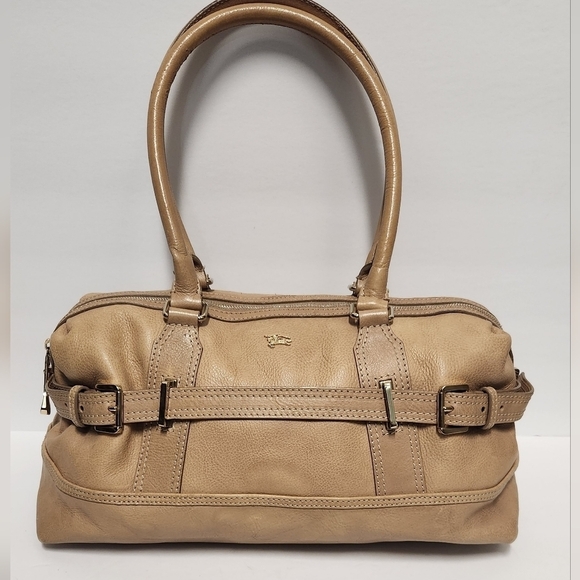 Burberry Tan Neutral Leather with interior Burberry Novacheck Pattern - Picture 2 of 14
